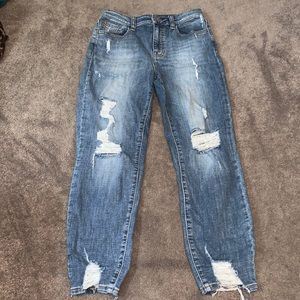 High Rise Mom Fit Stretch Jean